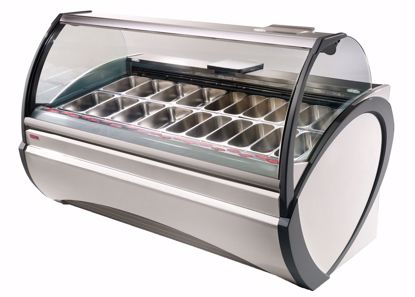 Schepijsvitrine DORADO 24 ICE WIT - Oscartielle - (met rolgordijn)